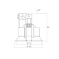 ART-R16 Светильник встраиваемый полуповоротный  Downlight   -  Встраиваемые светильники 